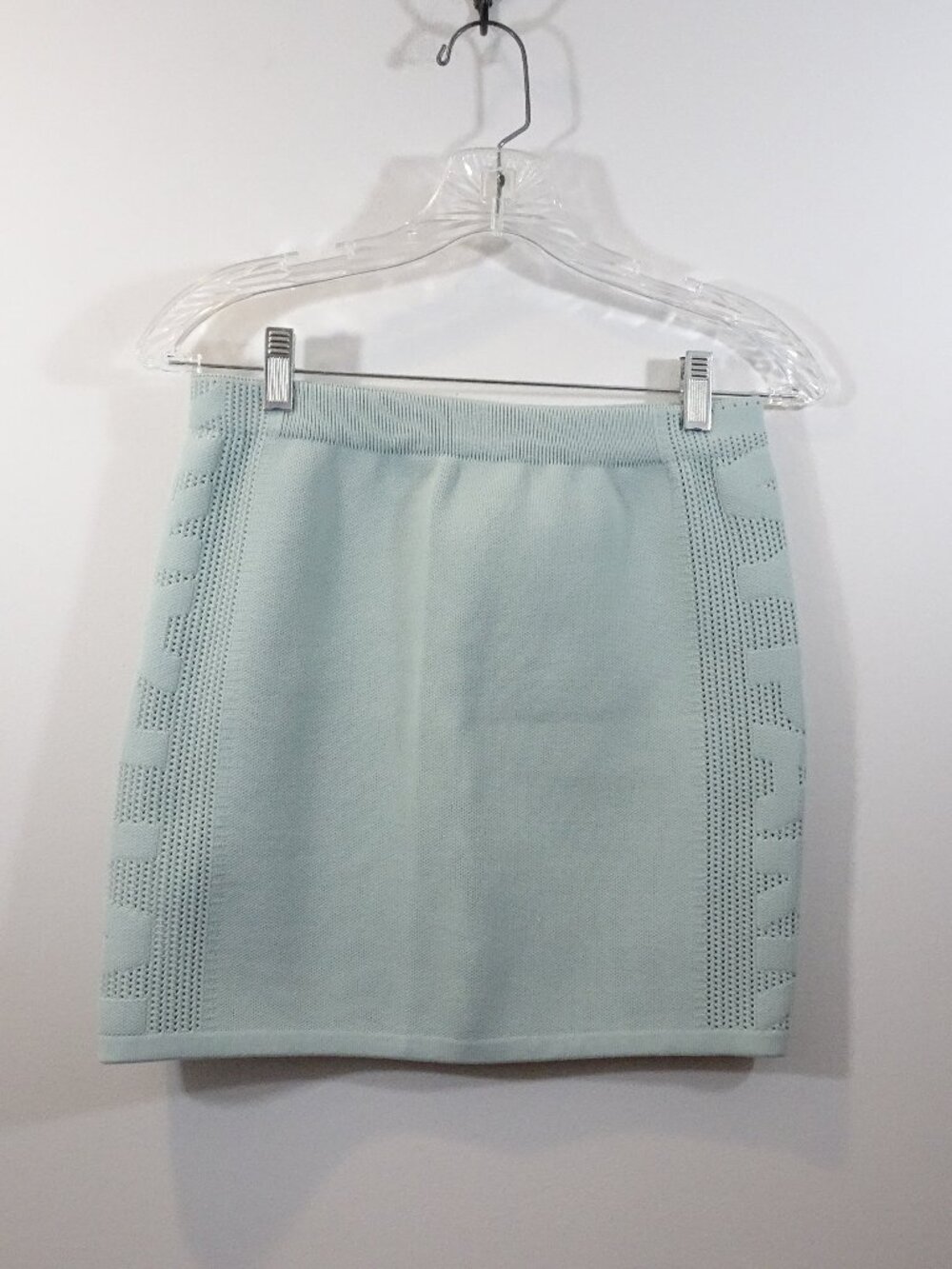 Adidas x IVY PARK Knit Skirt GreenTint Size S Mint Green Spell Out Mesh Panel